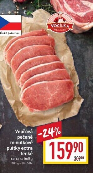 Vepřová pečeně bez kosti Vocílka