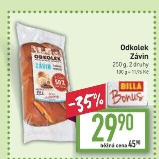 Závin s náplní Odkolek