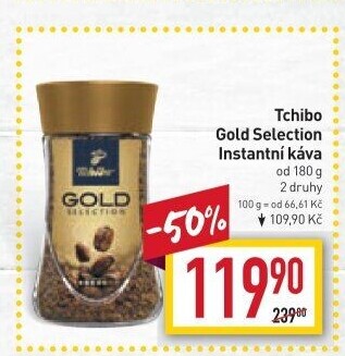 Instantní káva Tchibo Gold Selection
