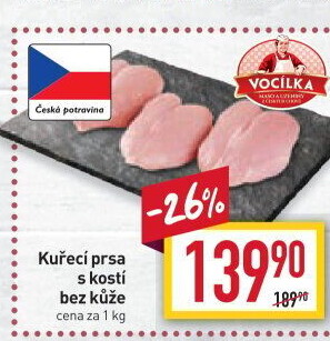 Kuřecí prsa s kostí Vocílka