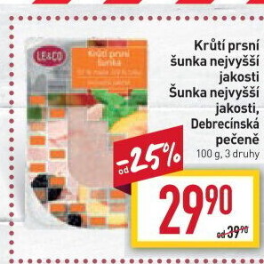 Šunka krůtí prsní nejvyšší jakosti LE&amp