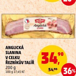 Anglická slanina Řezníkův talíř