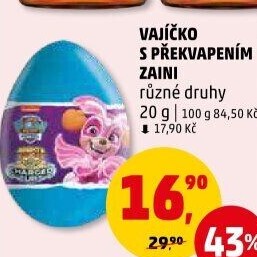 Čokoládové vajíčko s překvapením Zaini