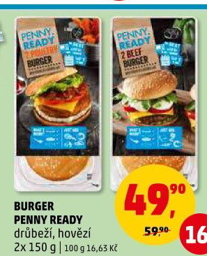 Drůbeží burger Penny Ready