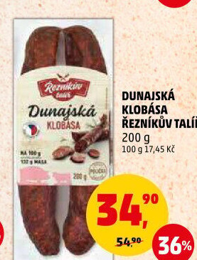 Dunajská klobása Řezníkův talíř