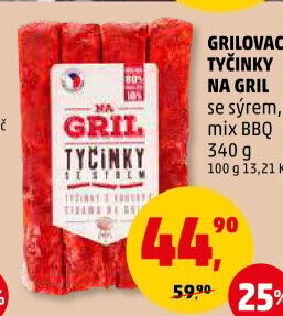 Grilovací tyčinky se sýrem Na gril Penny