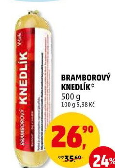 Knedlík bramborový V-tek
