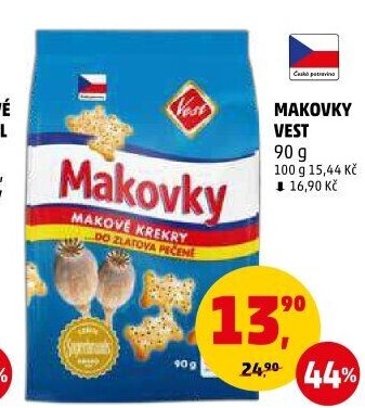 Krekry makovky Vest