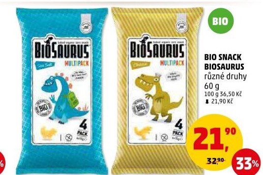 Křupky kukuřičné bez lepku Biosaurus