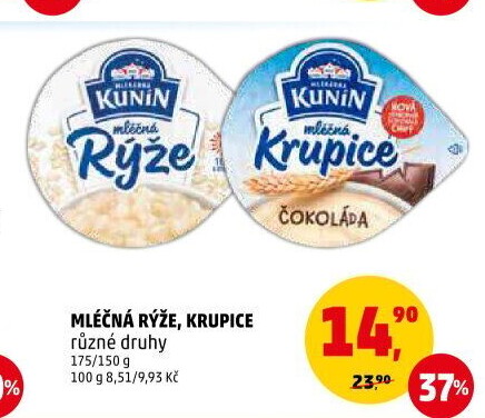 Mléčná rýže Kunín