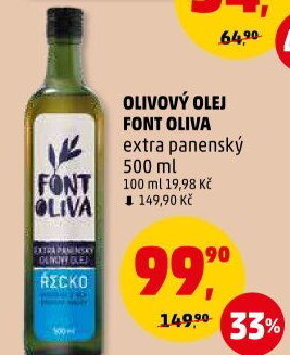 Olivový olej extra panenský Fontoliva