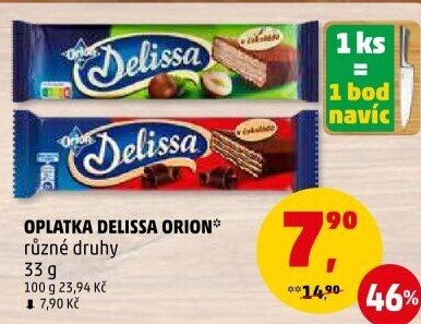 Oplatky celomáčené Delissa Orion