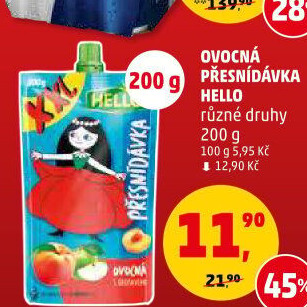 Ovocná kapsička Hello