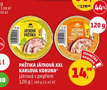 Paštika játrová Karlova Koruna