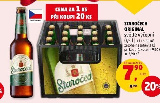 Pivo světlé výčepní 10° Staročech