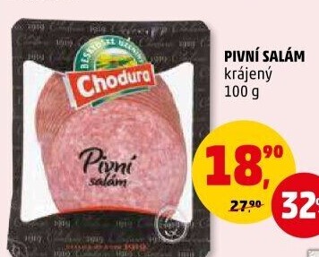 Salám pivní Beskydské uzeniny Chodura