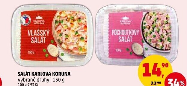 Saláty Karlova Koruna