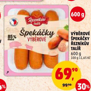 Špekáčky výběrové Řezníkův talíř