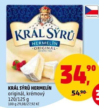 Sýr Hermelín Král sýrů