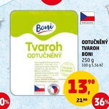 Tvaroh měkký odtučněný Boni