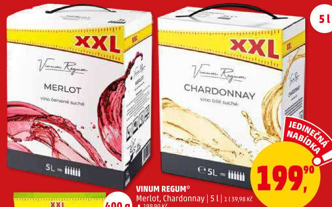 Víno Merlot Vinum Regum - bag in box