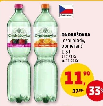 Voda ochucená Ondrášovka