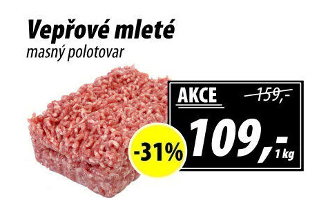 Maso mleté vepřové