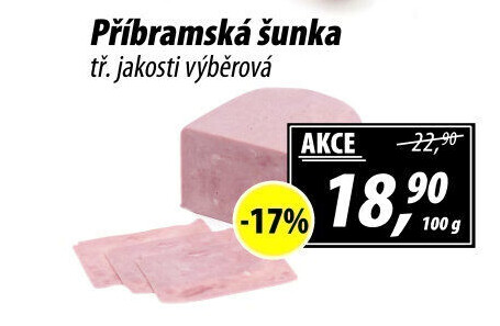 Šunka výběrová příbramská