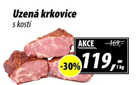 Uzená krkovice s kostí
