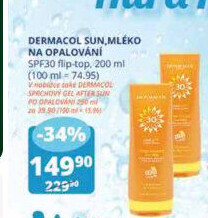 Mléko na opalování OF 30 Sun Dermacol