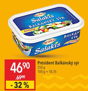 Balkánský sýr Président