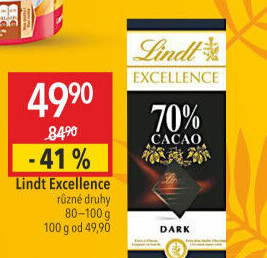Čokoláda Excellence Lindt