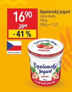 Jogurt ochucený Opočenský Bohemilk