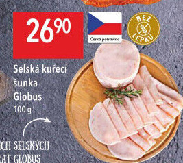 Selská kuřecí šunka Globus