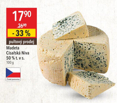 Sýr Niva císařská 50% Madeta