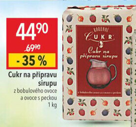 Cukr na přípravu sirupu Korunní