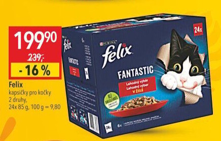 Kapsičky pro kočky Fantastic Felix Purina