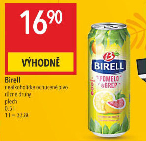 Nealkoholické pivo ochucené Birell