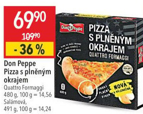 Pizza s plněným okrajem mražená Don Peppe