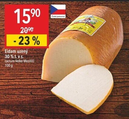 Sýr Eidam uzený 30% Lacrum