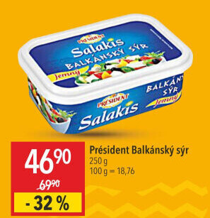 Balkánský sýr Président