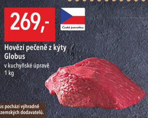 Hovězí pečeně z kýty Globus