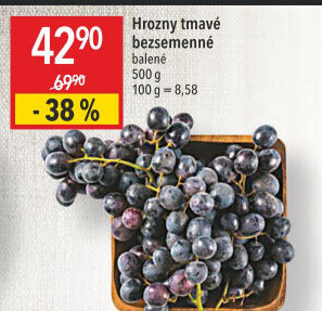 Hrozny tmavé bezsemenné