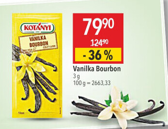 Lusk vanilka Bourbon Kotányi