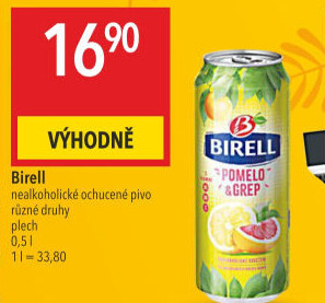 Nealkoholické pivo ochucené Birell