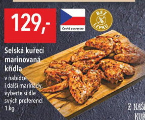 Selská kuřecí marinovaná křídla Globus