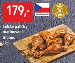 Selské kuřecí stehna marinovaná Globus