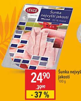 Šunka nejvyšší jakosti LE&amp