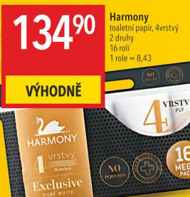 Toaletní papír 4vrstvý Exclusive Harmony