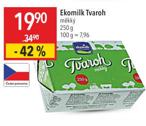 Tvaroh měkký Ekomilk